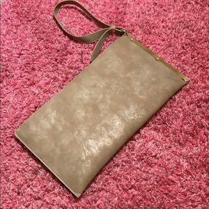 Medium Sized Tan Wristlet